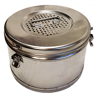 Коробка стерилизационная круглая с фильтром КСКФ-9