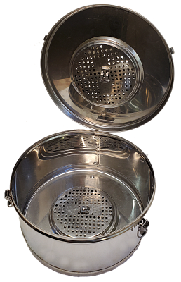 Коробка стерилизационная круглая с фильтром КСКФ-12